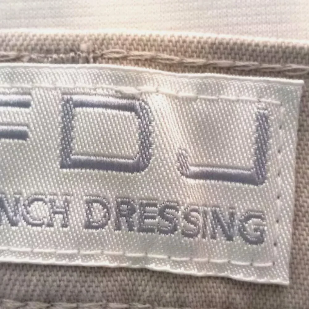 FDJ French Dressing Jeans Pedal Pusher Capri Sz 4 High Rise Khaki / Beige EUC - Picture 8 of 13